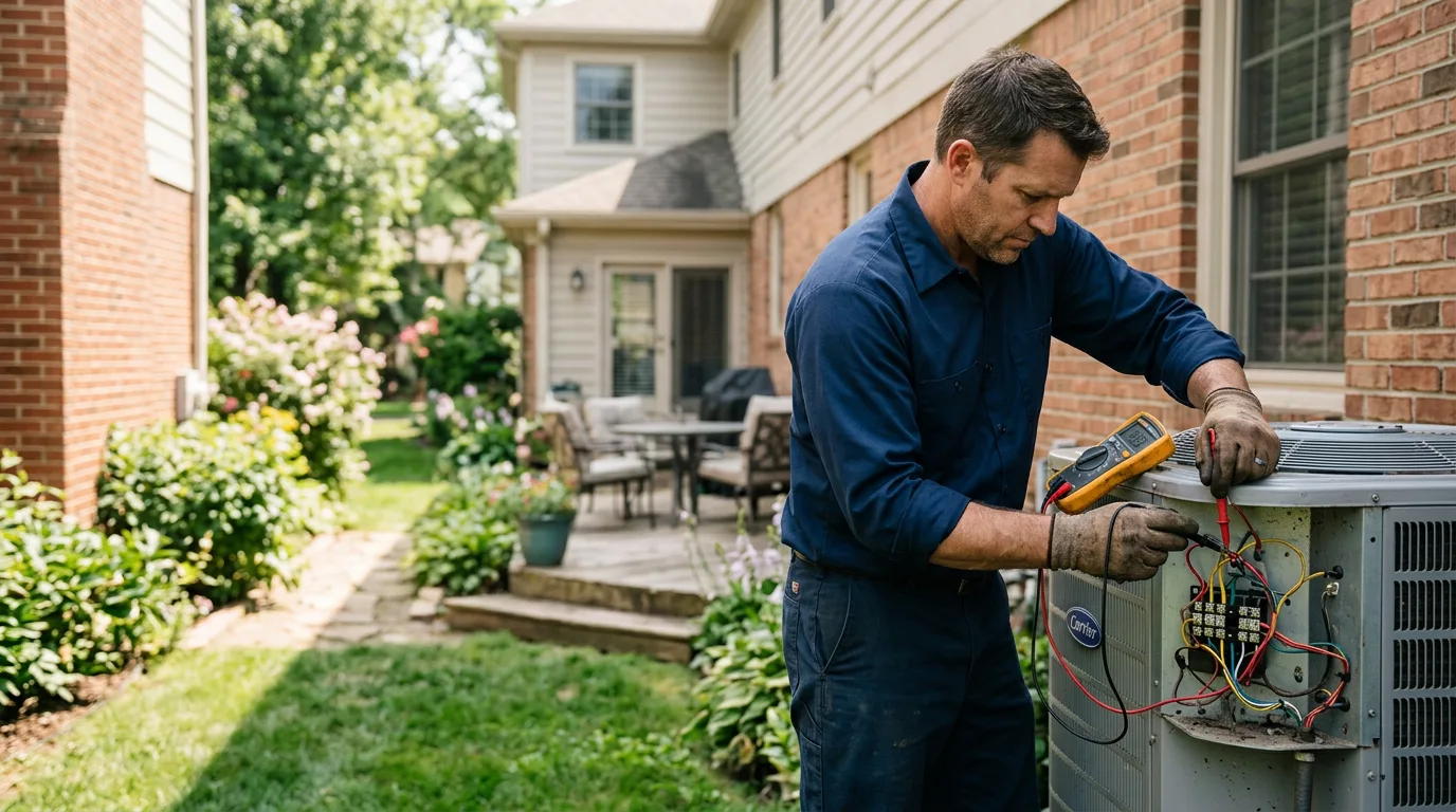 HVAC technician working near Bronson, TX